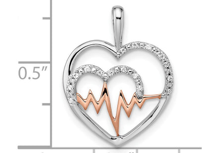 14k Two-tone Pendants Style PM8539 - Classique Jewelry Inc.