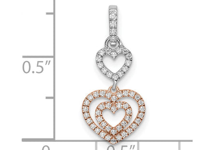 14k Two-tone Pendants Style PM8544 - Classique Jewelry Inc.