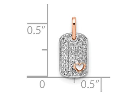 14k Two-tone Pendants Style PM8545 - Classique Jewelry Inc.