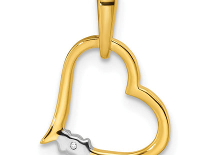 14k Two-tone Pendants Style PM8548 - Classique Jewelry Inc.