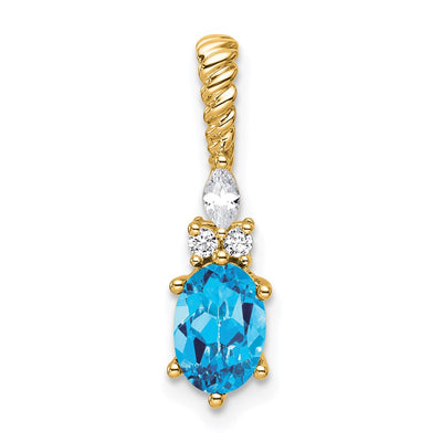 14K gold diamond chain