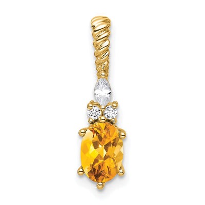14K gold diamond chain