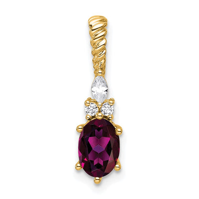 14K gold diamond chain