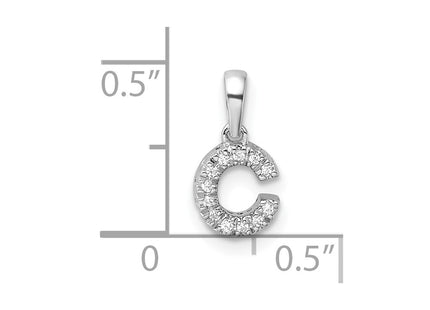 14k White Gold Pendants Style PM9797C - Classique Jewelry Inc.