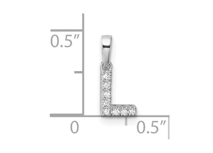 14k White Gold Pendants Style PM9797L - Classique Jewelry Inc.