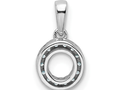 14k White Gold Pendants Style PM9797O - Classique Jewelry Inc.