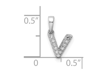 14k White Gold Pendants Style PM9797V - Classique Jewelry Inc.