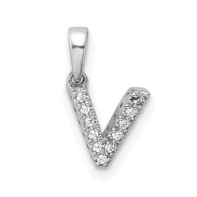 14k White Gold Pendants Style PM9797V - Classique Jewelry Inc.
