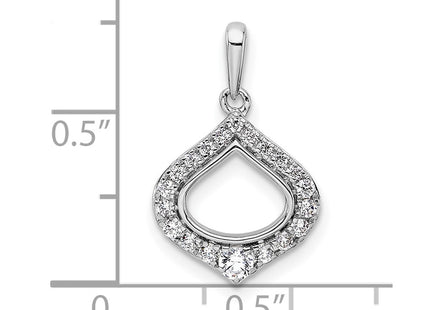 14k White Gold Pendants Style PM9940 - Classique Jewelry Inc.