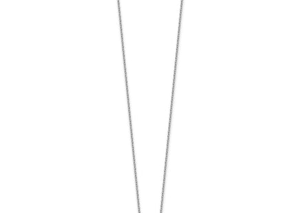 14k White Gold Diamond and Oval Ruby Halo Necklace (Style PM9948-RU-008-WA-18)