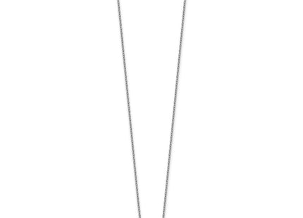 14K white gold diamond oval necklace, alternate view