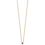 14K 1 Synthetic Birthstone Complete Family Necklace view 3