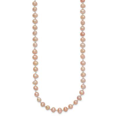 14K Pink Near-Round Freshwater Cultured Pearl Bracelet