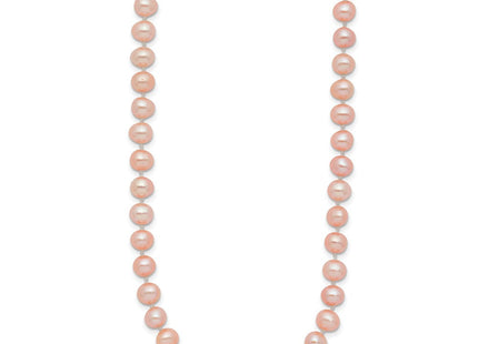 14k 5- Pink Near-Round Freshwater Cultured Pearl Bracelet