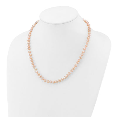 14K Pink Near-Round Freshwater Cultured Pearl Bracelet