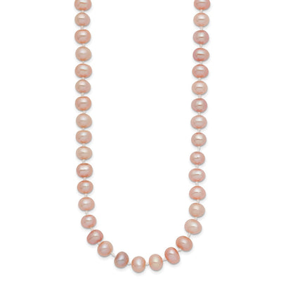 14K Pink Near-Round Freshwater Cultured Pearl Bracelet