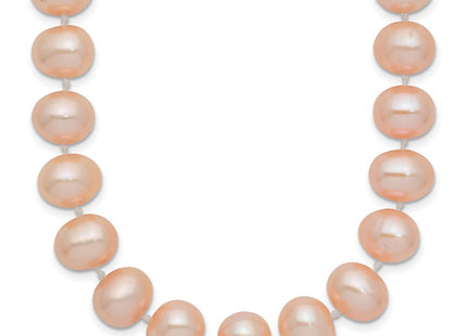14k 8- Pink Near-Round Freshwater Cultured Pearl Bracelet