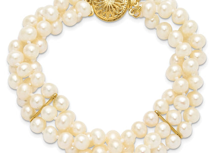14k Yellow Gold Bracelets Style PR14 - Classique Jewelry Inc.
