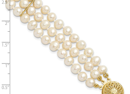 14k Yellow Gold Bracelets Style PR14 - Classique Jewelry Inc.