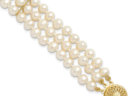 14k Yellow Gold Bracelets Style PR14 - Classique Jewelry Inc.