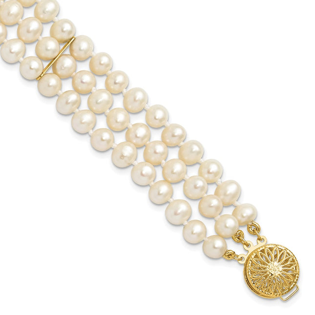 14k Yellow Gold Bracelets Style PR14 - Classique Jewelry Inc.