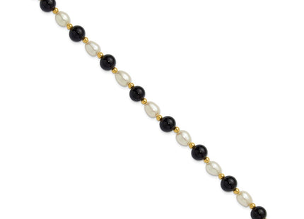 14k Yellow Gold Bracelets Style PR34 - Classique Jewelry Inc.