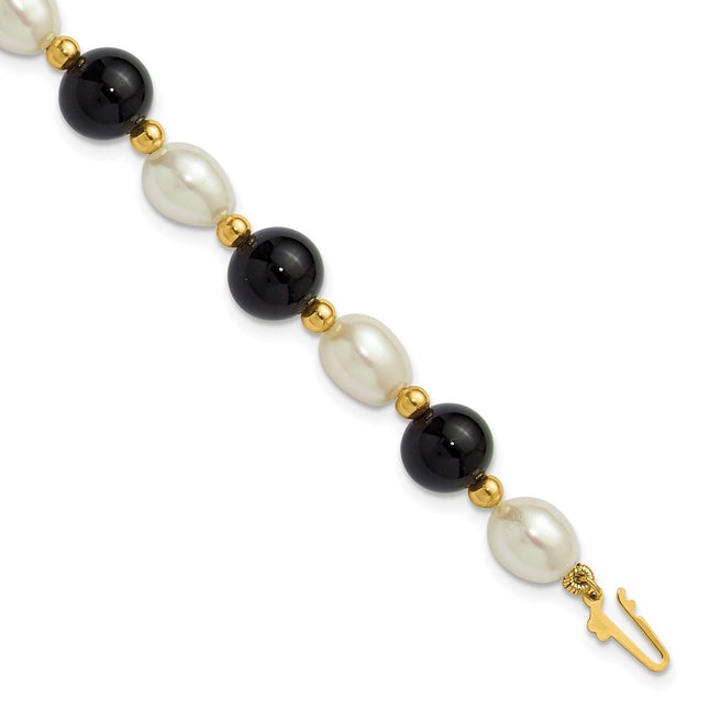 14k Yellow Gold Bracelets Style PR34 - Classique Jewelry Inc.