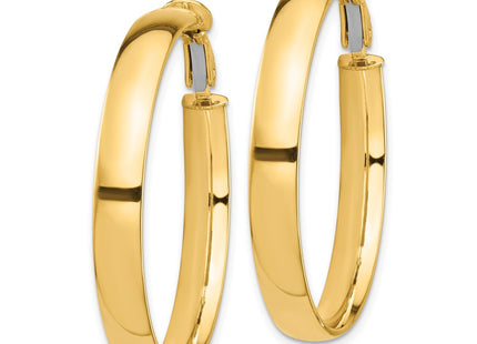 14K gold hoop earrings, alternate view