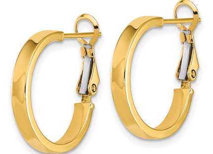 14k Yellow Gold Earrings Style PRE1018 - Classique Jewelry Inc.