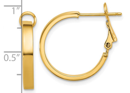 14k Yellow Gold Earrings Style PRE1018 - Classique Jewelry Inc.