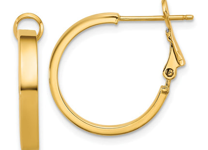 14k Yellow Gold Earrings Style PRE1018 - Classique Jewelry Inc.