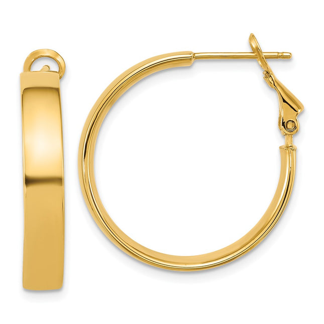 14k Yellow Gold Earrings Style PRE1019 - Classique Jewelry Inc.