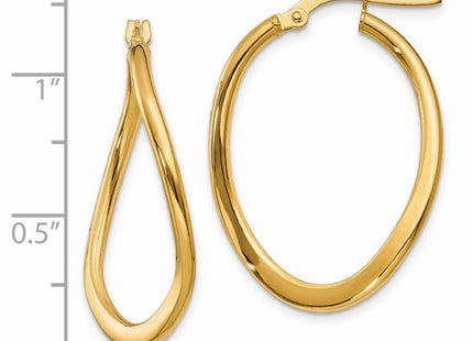 14k Yellow Gold Earrings Style PRE217 - Classique Jewelry Inc.