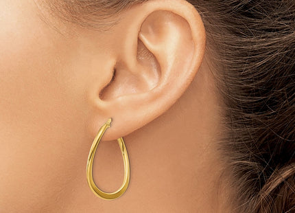 14k Yellow Gold Earrings Style PRE217 - Classique Jewelry Inc.