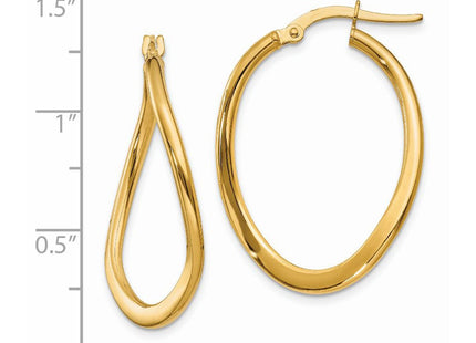 14k Yellow Gold Earrings Style PRE217 - Classique Jewelry Inc.