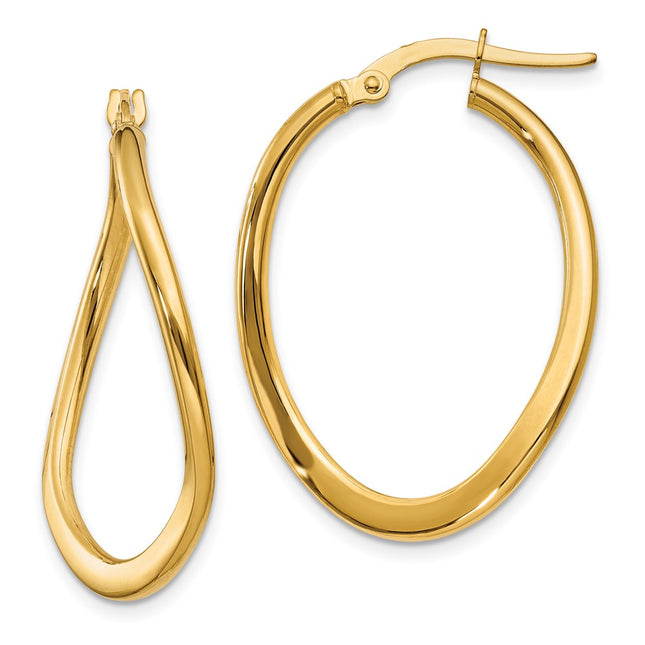 14k Yellow Gold Earrings Style PRE217 - Classique Jewelry Inc.