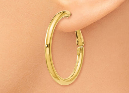 14k Yellow Gold Earrings Style PRE222 - Classique Jewelry Inc.