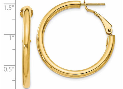 14k Yellow Gold Earrings Style PRE222 - Classique Jewelry Inc.