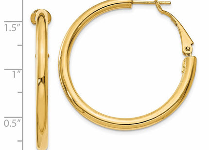 14k Yellow Gold Earrings Style PRE223 - Classique Jewelry Inc.