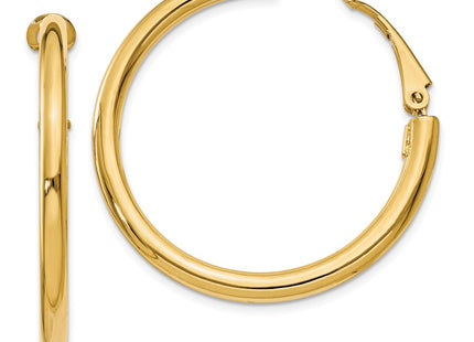 14k Yellow Gold Earrings Style PRE223 - Classique Jewelry Inc.