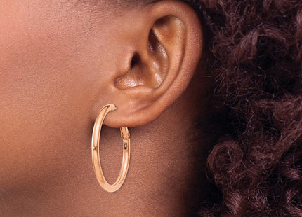 14k Rose Gold Earrings Style PRE223R - Classique Jewelry Inc.