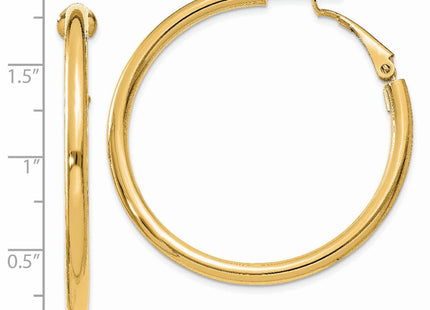 14k Yellow Gold Earrings Style PRE224 - Classique Jewelry Inc.