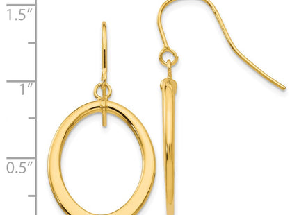 14k Yellow Gold Earrings Style PRE451 - Classique Jewelry Inc.