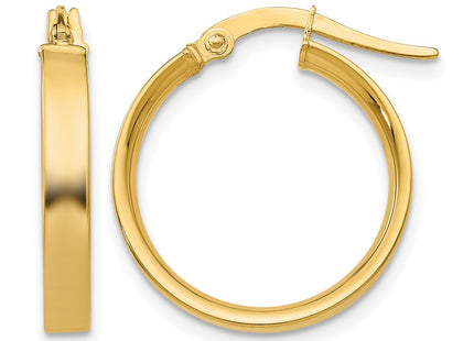 14K gold hoop earrings