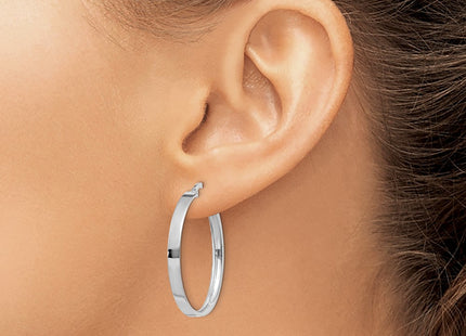 14k White Gold Earrings Style PRE572 - Classique Jewelry Inc.