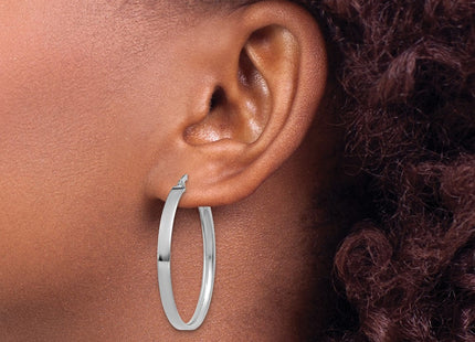 14k White Gold Earrings Style PRE573 - Classique Jewelry Inc.