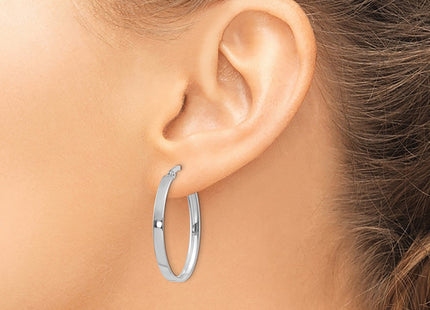 14k White Gold Earrings Style PRE575 - Classique Jewelry Inc.