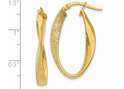 14k Yellow Gold Earrings Style PRE699 - Classique Jewelry Inc.