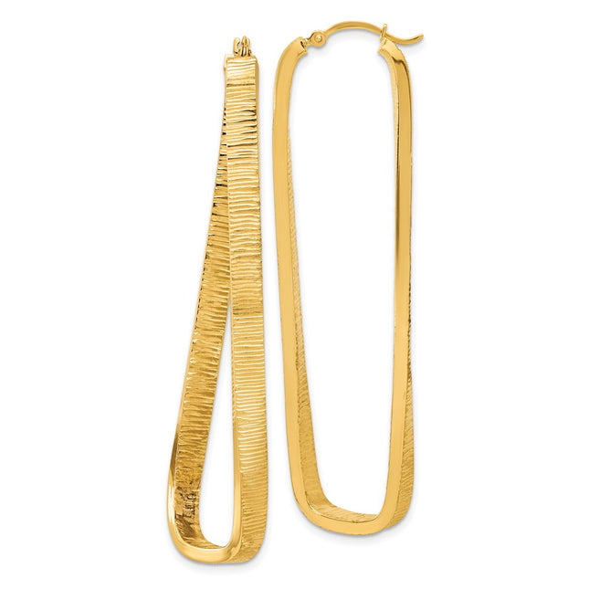 14k Yellow Gold Earrings Style PRE711 - Classique Jewelry Inc.