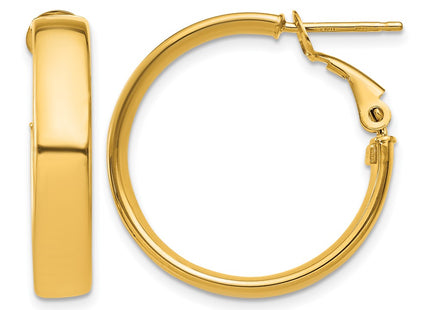 14K gold hoop earrings
